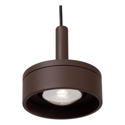 Lucide LENZ - Ceiling spotlight Indoor/Outdoor - Ø 11 cm - LED - 1x8W 2700K - IP54 - Rust Brown